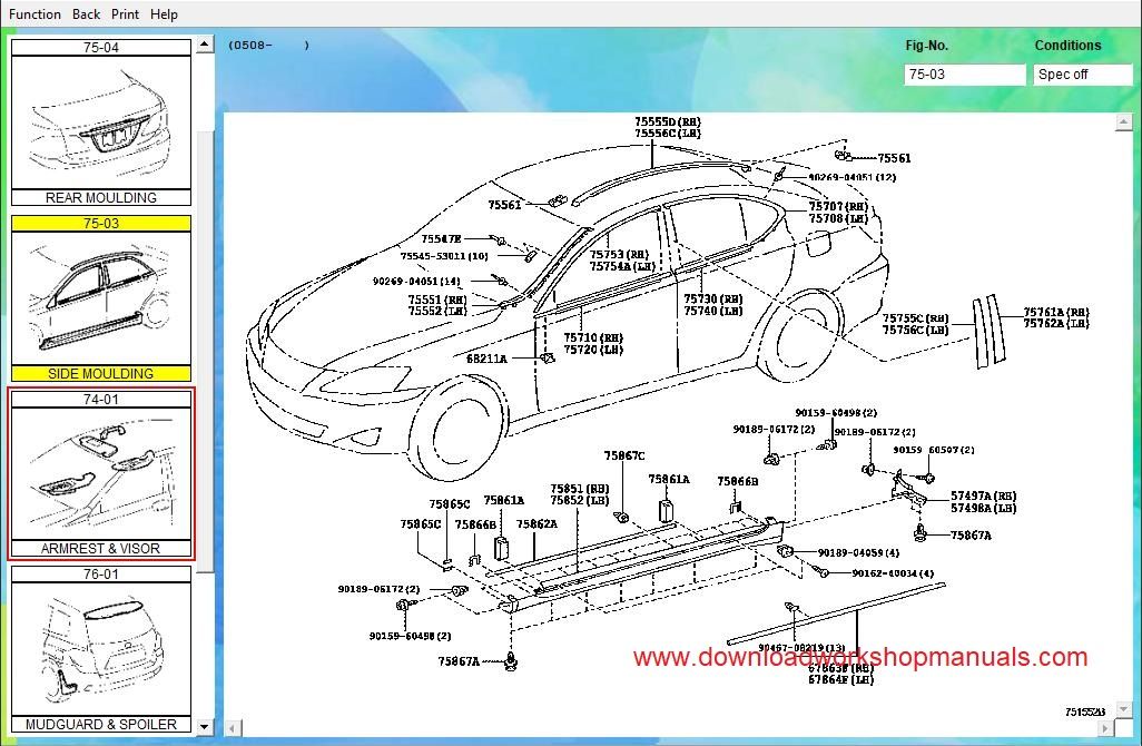 Lexus Electronic Parts Catologue Download